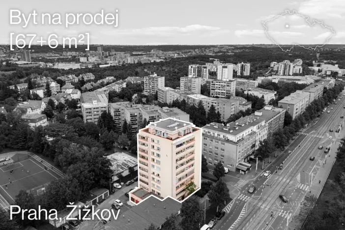 Pronájem bytu 3+kk, Praha - Žižkov, U kněžské louky, 67 m2