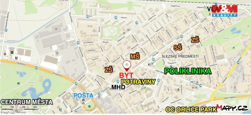 Pronájem bytu 1+1, Hradec Králové, Pospíšilova, 37 m2