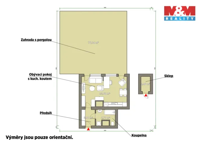 Prodej bytu 1+kk, Praha - Pitkovice, Májovková, 36 m2