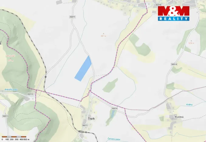 Prodej pole, Damníkov, 72416 m2