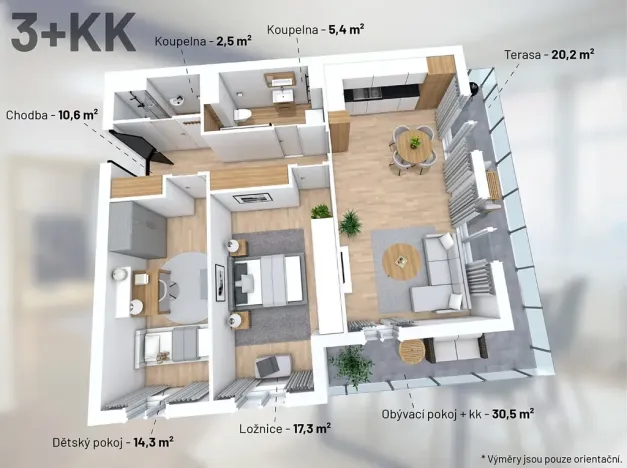 Prodej bytu 3+kk, České Budějovice, Branišovská, 84 m2