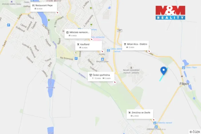 Prodej pole, Čáslav - Filipov, 5509 m2