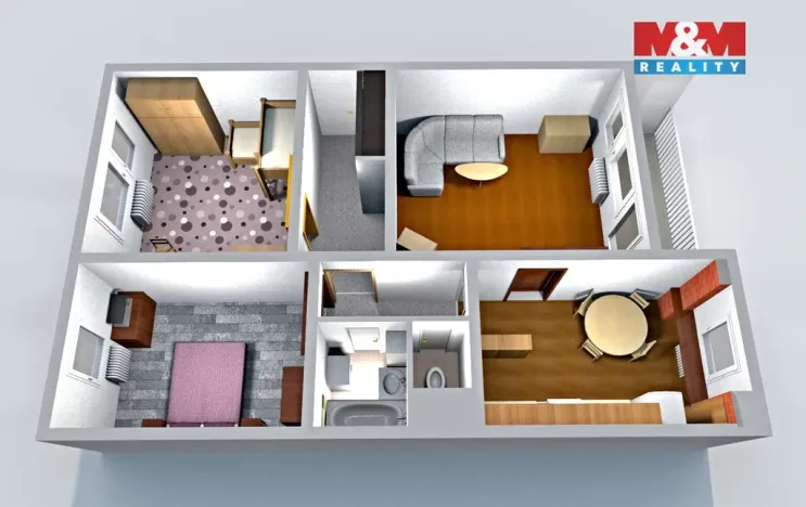 Prodej bytu 3+1, Česká Lípa, Hradecká, 75 m2