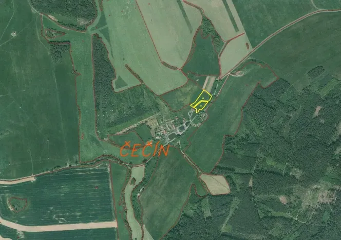 Prodej pozemku, Bělá nad Radbuzou - Čečín, 6857 m2