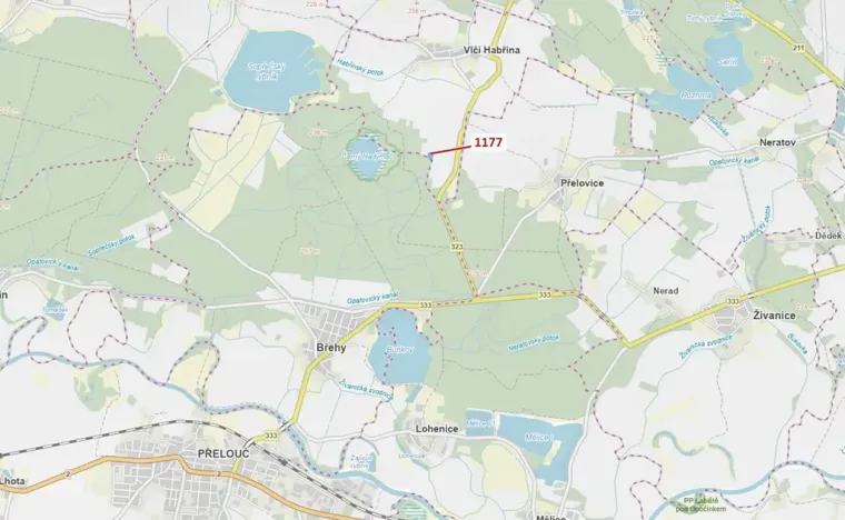 Dražba lesa, Vlčí Habřina, 4658 m2