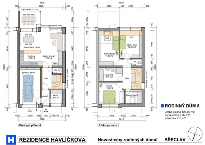 Prodej rodinného domu, Břeclav, Havlíčkova, 123 m2
