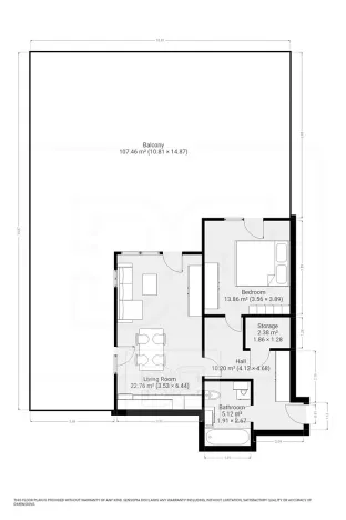 Pronájem bytu 2+kk, Praha - Záběhlice, Klapálkova, 58 m2