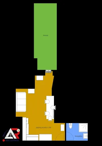 Pronájem bytu 1+kk, Brno, Jánská, 42 m2