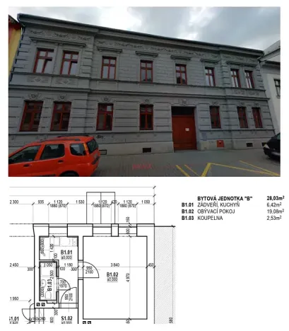 Pronájem bytu 1+1, Ostrava, Poděbradova, 28 m2