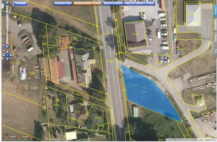 Prodej komerčního pozemku, Stonařov, 890 m2