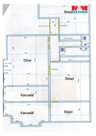 Pronájem výrobních prostor, Hradec Králové, U Jednoty, 350 m2