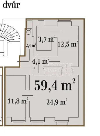 Pronájem kanceláře, Praha - Karlín, Prvního pluku, 59 m2