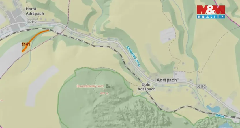 Prodej pole, Adršpach - Horní Adršpach, 1466 m2