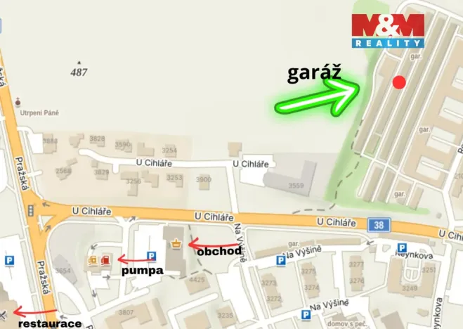 Prodej garáže, Havlíčkův Brod, U Cihláře, 19 m2