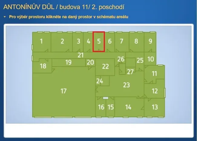 Pronájem kanceláře, Jihlava, 18 m2