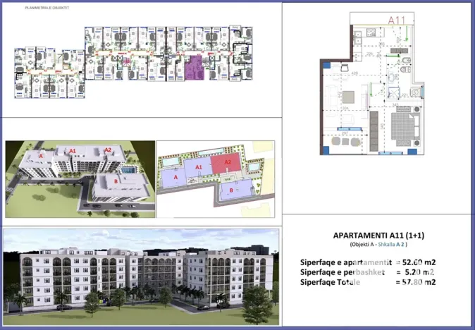 Prodej bytu 2+kk, Golem, Albánie, 57 m2