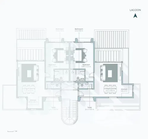 Prodej bytu 3+kk, Salála, Omán, 69 m2