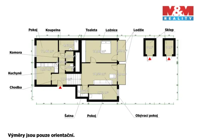 Prodej bytu 4+1, Plzeň - Východní Předměstí, Anglické nábřeží, 90 m2