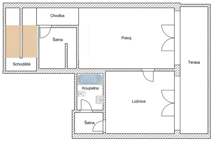 Prodej atypického bytu, Praha - Karlín, Šaldova, 194 m2
