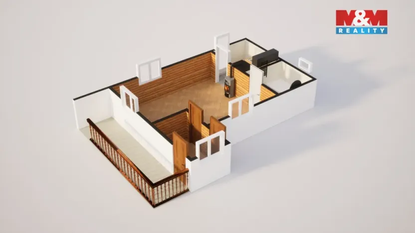 Prodej chaty, Velké Chvojno - Žďár, 45 m2