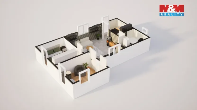 Prodej chaty, Velké Chvojno - Žďár, 45 m2