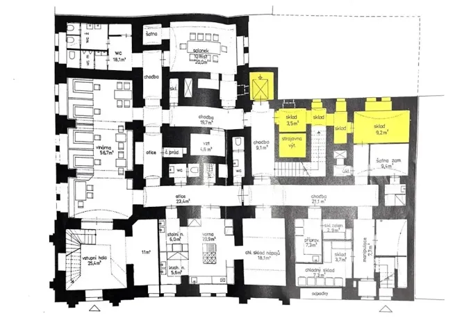 Pronájem restaurace, Praha - Nové Město, Tyršova, 200 m2