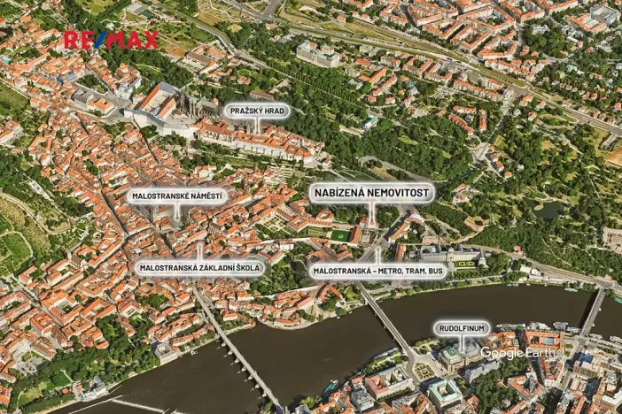 Prodej bytu 4+1, Praha - Malá Strana, Valdštejnská, 117 m2