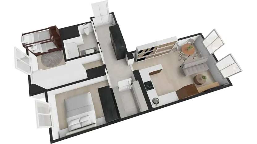 Prodej bytu 3+kk, Praha - Smíchov, Nádražní, 64 m2