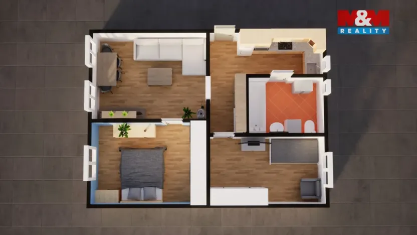 Prodej bytu 3+1, Doksy, Žižkova, 55 m2