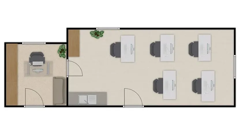 Pronájem kanceláře, Brno, Kosmákova, 50 m2