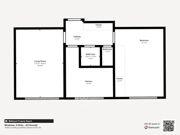 Pronájem bytu 2+1, Praha - Strašnice, U krbu, 55 m2