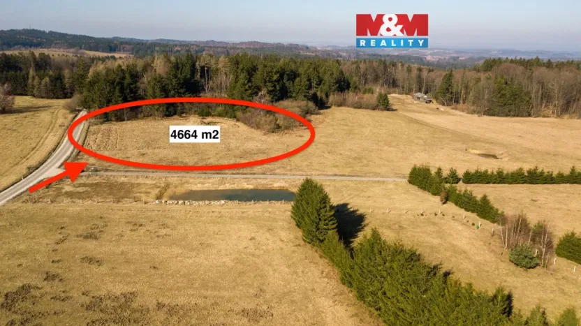 Prodej zahrady, Kunžak - Kaproun, 4664 m2