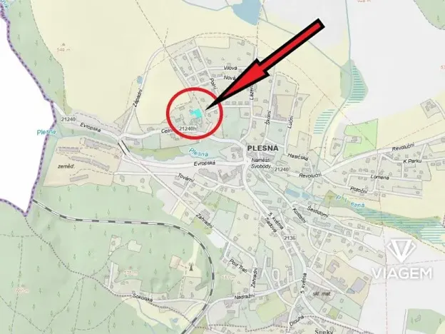 Prodej podílu zahrady, Plesná, 416 m2