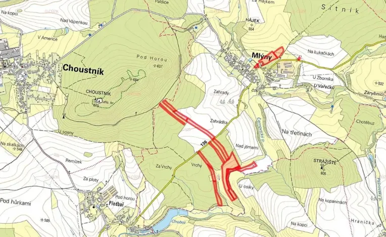 Prodej pole, Mlýny, 27546 m2