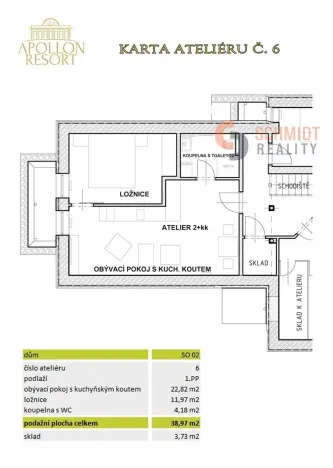 Prodej bytu 2+kk, Lednice, Sídl. Osvobození, 39 m2