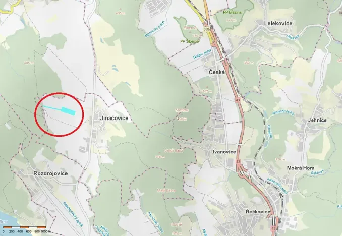 Prodej pole, Jinačovice, 40066 m2