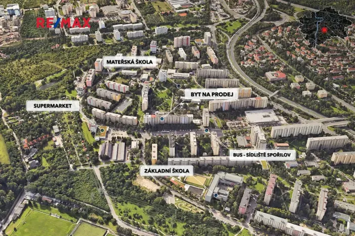 Prodej bytu 3+1, Praha - Záběhlice, Hlavní, 71 m2