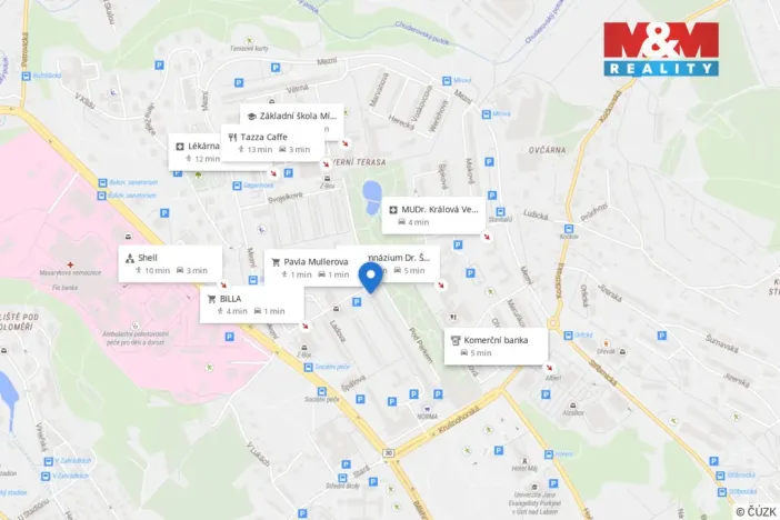 Pronájem bytu 2+1, Ústí nad Labem - Severní Terasa, Pod Parkem, 61 m2