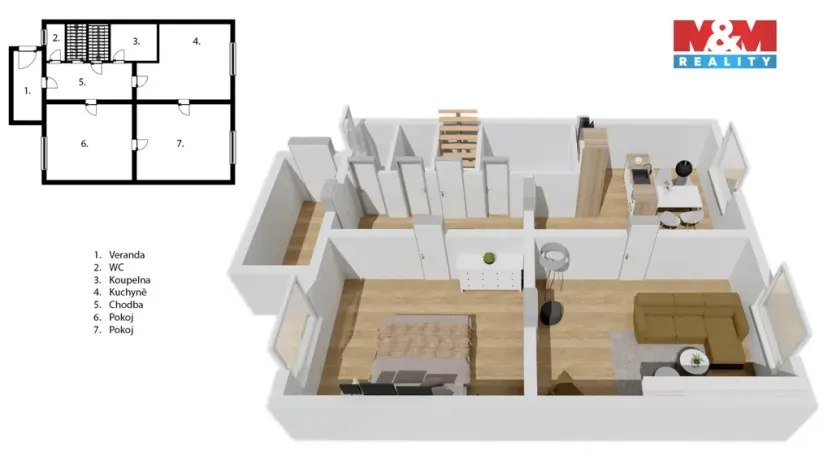 Prodej rodinného domu, Mladá Boleslav, Jana Roháče z Dubé, 107 m2