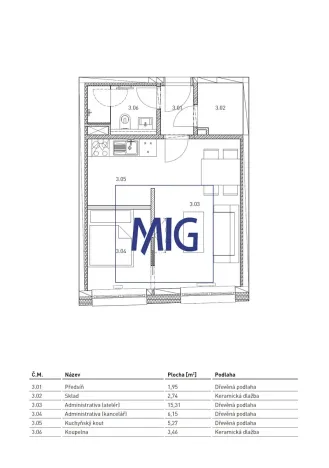 Pronájem bytu 2+kk, Brno, Cejl, 35 m2