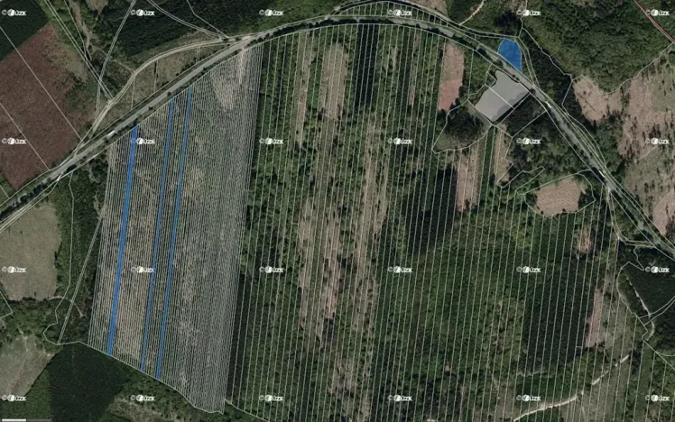 Prodej lesa, Komňa, 22428 m2