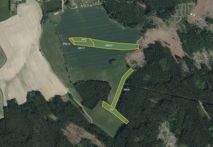 Prodej pole, Lhota-Vlasenice, 32952 m2