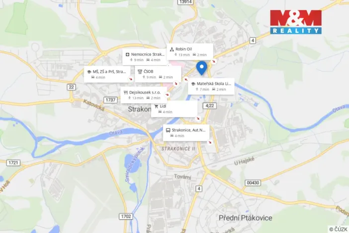 Pronájem bytu 3+1, Strakonice - Strakonice I, Sídliště 1. máje, 72 m2