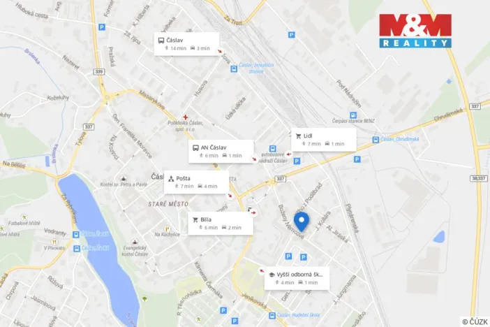 Prodej bytu 1+kk, Čáslav - Čáslav-Nové Město, Boženy Němcové, 33 m2