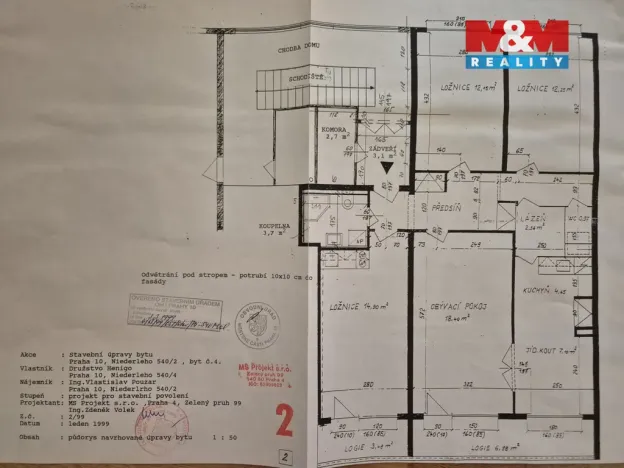 Prodej bytu 4+kk, Praha - Malešice, Niederleho, 92 m2