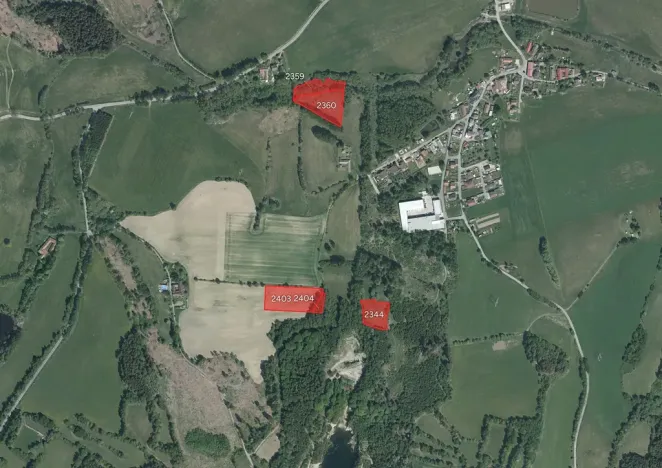 Prodej podílu louky, Boršov, 9566 m2