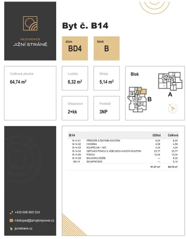 Prodej bytu 2+kk, Olomouc, Leopolda Pospíšila, 51 m2