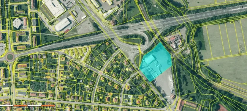 Prodej komerčního pozemku, Třeboň, Jiráskova, 9780 m2