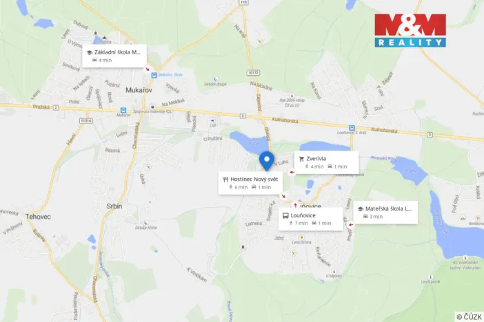 Pronájem bytu 1+kk, Louňovice, Na Hořičkách, 20 m2