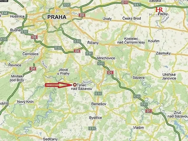 Pronájem bytu 2+kk, Týnec nad Sázavou, 30 m2